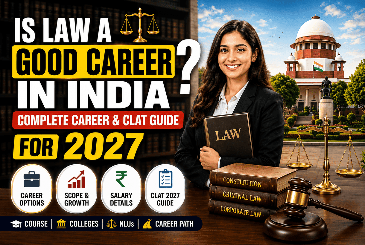 Is law a good career in India, law students preparing for CLAT exam
